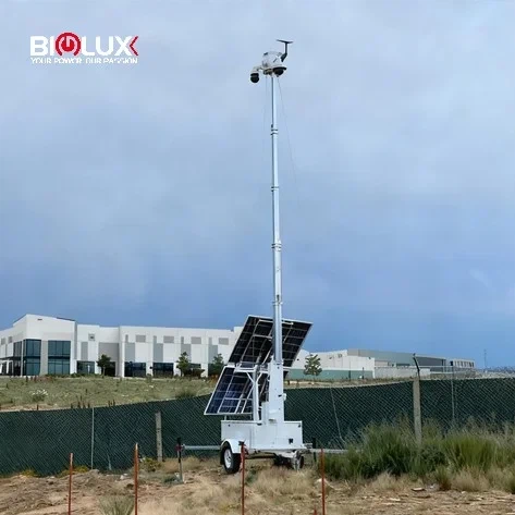 Mobile Solar CCTV Tower for Remote Areas